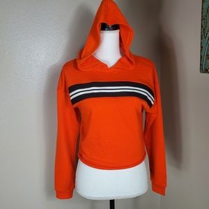 Forever 21 Cropped Pullover Hoodie. Sz S